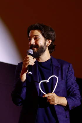 Sarajevo, BiH, 150826. National Theater. The second evening of the 32nd Sarajevo Film Festival. In the photo: Diego Luna, winner of the Heart of Sarajevo, Photo: Antonio Balic CROPIX Copyright: xxAntonioxBalicx luna_sff7-150826