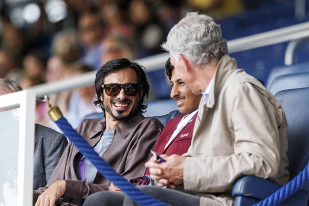 AACHEN - FEI World Championships 2026, AACHEN - FEI World Championships 2026 AL THANI Sheikh Jassim bin Hamad, AL THANI Sheikh Fahad Jassim H K, BEERBAUM Ludger Auf der Vip Tribüne in Aachen Jumping competition (penalties time) for Young Riders Aachen, Reitstadion Soers 21. August 2026 -