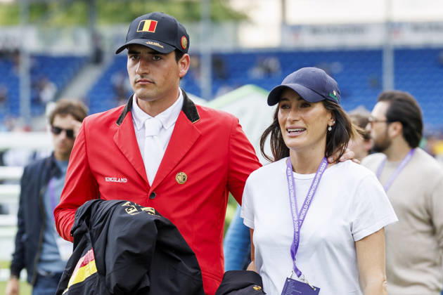 AACHEN - FEI World Championships 2026, AACHEN - FEI World Championships 2026 PHILIPPAERTS Nicola (BEL), SPRINGSTEEN Jessica (USA) Impression Cours-Walk Parcousbesichtigung FEI Jumping World Championship Second Competition Team Final & Second Individual Qualifier Mercedes-Benz Prize Aachen, Reitstadion Soers 21. August 2026 -