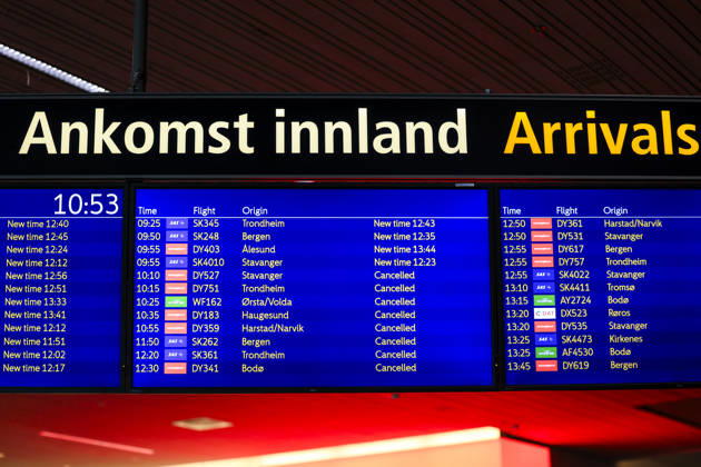 Flygelederforeningen gar ut i streik Gardermoen 20260823. Oslo lufthavn stenges fem timer sondag formiddag pa grunn av streik. Meklingen i oppgjoret for flygelederne pa norske flyplasser endte i brudd. Na er det streik blant flygeledere pa Gardermoen og pa Flesland. Foto: Amanda Pedersen Giske NTB Gardermoen Norge ELUcV0BZ2ZE EDITORIAL USE ONLY Ref:_BNCELUcV0BZ2ZE.jpg Copyright: xAmandaxPedersenxGiskexx xNTBx