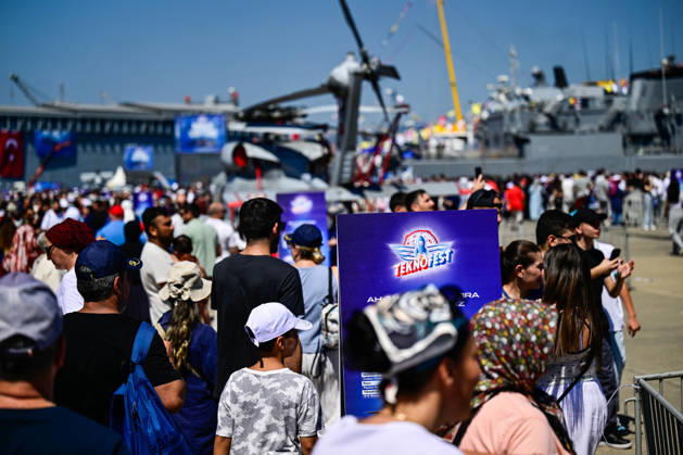 TEKNOFEST Blue Homeland KOCAELI, TURKIYE - AUGUST 23: TEKNOFEST Blue Homeland continues at the Golcuk Naval Shipyard Command in Kocaeli, Turkiye, on August 23, 2026. Organized under the main leadership of the Turkish National Defense Ministry and the Turkish Technology Team Foundation (T3 Foundation), with Anadolu as the Global Communication Partner, the event showcases Turkiye s maritime power, defense capabilities, and indigenous technologies. Gathering technology and defense industry enthusiasts around a maritime focus, the festival will welcome visitors through August 23. Cem Tekkesinoglu Anadolu Kocaeli Turkey. Editorial use only. Please get in touch for any other usage.  Copyright: x2026xAnadoluxCemxTekkesinoglux