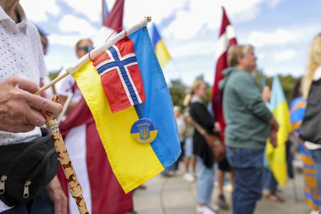 Markering av den ukrainske uavhengighetsdagen i Oslo Oslo 20260823. Markering av den ukrainske uavhengighetsdagen pa Eidsvolls plass utenfor Stortinget i Oslo. Foto: Amanda Pedersen Giske NTB Oslo Norge MAIBjUCzt_E EDITORIAL USE ONLY Ref:_BNC_POLMAIBjUCzt_E.jpg Copyright: xAmandaxPedersenxGiskex xNTBx