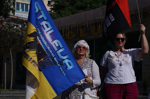 August 23, 2026, Beyoglu, Istanbul, Turkey: Ukrainians living in Turkey hold portraits of missing soldiers and flags as they gather to mark their National Flag Day, in Istanbul, Turkey, August 23, 2026. Beyoglu Turkey  - ZUMAu194 20260823_zip_u194_001 Copyright: xTolgaxUluturkx