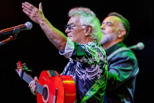 August 23, 2026, Vienna, Virginia, USA: Founder and lead singer Nicolas Reyes of the Gipsy Kings and his band perform their high-energy fusion of flamenco, rumba, salsa, and pop, featuring iconic songs, at the Filene Center at Wolf Trap in Vienna, Virginia, on Sunday, August 23, 2026. Vienna USA  - ZUMAkh2_ 20260823_znp_kh2_038 Copyright: xAlixKhalighx