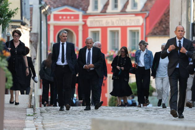 Franccis Patriat Funeral - Semur-en-Auxois Pierre Dubreuil during the funeral of French senator and former minister François Patriat at the Collégiale Notre-Dame in his birth town of Semur-en-Auxois, Côte-d’Or, France on August 25, 2026. Patriat, former Socialist ,was the group leader of Macron s party in the Senate. He died at 83 following a serious cycling accident. Photo by Raphael Lafargue ABACAPRESS.COM Semur-en-Auxois France  Copyright: xLafarguexRaphael ABACAx