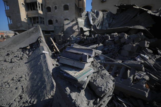 Palestinians Inspect Destruction at Historic Abu Salim Mosque in Deir el-Balah Palestinians inspect the destruction at the historic Abu Salim Mosque in Deir el-Balah, in the central Gaza Strip, on August 25, 2026, after it was targeted in an Israeli strike the previous evening. Local sources said the mosque was completely destroyed and several people were wounded in the strike. Photo by Hassan al-Jedi apaimages Nusairat Gaza Strip Palestinian Territory 250826_Deir_al-Balah_HJ_00(26).jpeg Copyright: xapaimagesxHassanxal-Jedixx xapaimagesx