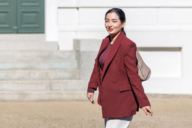 Kabinettsklausur Reem Alabali-Radovan (SPD), Bundesministerin fuer Wirtschaftliche Zusammenarbeit und Entwicklung, bei einer Kabinettsklausur am 25.08.26 in der Schloss Neuhardenberg in Brandenburg. Brandenburg Deutschland Schloss Neuhardenberg