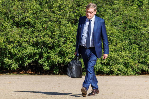 Kabinettsklausur Johann Wadephul (CDU), Bundesaussenminister, bei einer Kabinettsklausur am 25.08.26 in der Schloss Neuhardenberg in Brandenburg. Brandenburg Deutschland Schloss Neuhardenberg