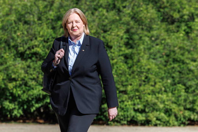 Kabinettsklausur Baerbel Bas (SPD), Bundesministerin fuer Arbeit und Soziales, bei einer Kabinettsklausur am 25.08.26 in der Schloss Neuhardenberg in Brandenburg. Brandenburg Deutschland Schloss Neuhardenberg