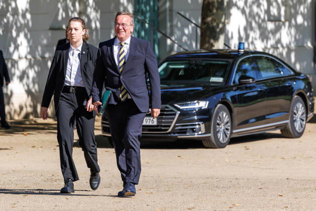 Kabinettsklausur Boris Pistorius (SPD), Bundesminister der Verteidigung, bei einer Kabinettsklausur am 25.08.26 in der Schloss Neuhardenberg in Brandenburg. Brandenburg Deutschland Schloss Neuhardenberg