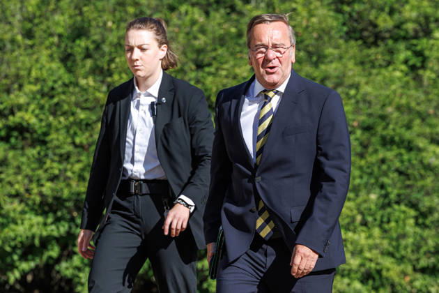 Kabinettsklausur Boris Pistorius (SPD), Bundesminister der Verteidigung, bei einer Kabinettsklausur am 25.08.26 in der Schloss Neuhardenberg in Brandenburg. Brandenburg Deutschland Schloss Neuhardenberg