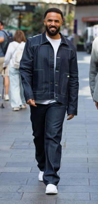 Craig David seen leaving Global Radio in a Disc Raw Denin Jacket and denim jeans with white Loafers after being on the Breakfast show Where: London, United Kingdom When: 25 Aug 2026 Credit: Richard Lincoln Cover Images EDITORIAL USE ONLY. NOT FOR USE BY NEWSPAPERS BASED IN THE UK. Copyright: xx coverimg55943957