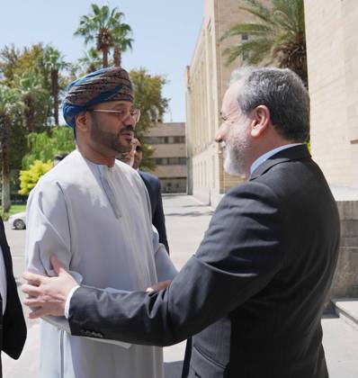 Omani Foreign Minister Badr Al-Busaidi in Tehran TEHRAN, IRAN - AUGUST 25 : (----EDITORIAL USE ONLY – MANDATORY CREDIT - IRANIAN PRESIDENCY HANDOUT - NO MARKETING NO ADVERTISING CAMPAIGNS - DISTRIBUTED AS A SERVICE TO CLIENTS----) I( RESTRICTIONS: NO Access Israel Media Persian Language TV Stations Outside Iran Strictly No Access BBC Persian VOA Persian Manoto TV Iran International TV ) ranian Foreign Minister Abbas Araghchi meets with Omani Foreign Minister Badr Al-Busaidi during an official reception at the Ministry of Foreign Affairs in Tehran, Iran on August 25, 2026. Iranian Presidency Anadolu Tehran Iran. Editorial use only. Please get in touch for any other usage.  Copyright: x2026xAnadoluxIranianxPresidencyx