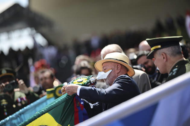 Soldier s Day ceremony in Brasilia BRASILIA, BRAZIL - AUGUST 25: Brazil s President Luiz Inacio Lula da Silva reacts while attending a Soldier s Day ceremony in Brasilia, Brazil August 25, 2026. Mateus Bonomi Anadolu Brasilia Brazil. Editorial use only. Please get in touch for any other usage.  Copyright: x2026xAnadoluxMateusxBonomix