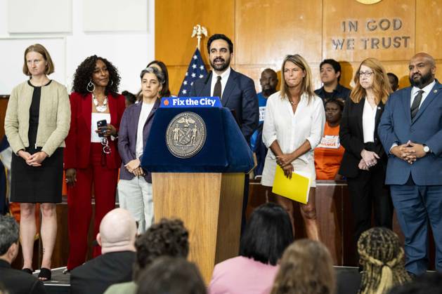 August 25, 2026, New York City, New York, United States: New York City Mayor ZOHRAN MAMDANI (D) speaking at a press conference in Manhattan Housing Court in New York City. New York City United States  - ZUMAb161 20260825_aap_b161_004 Copyright: xMichaelxBrochsteinx
