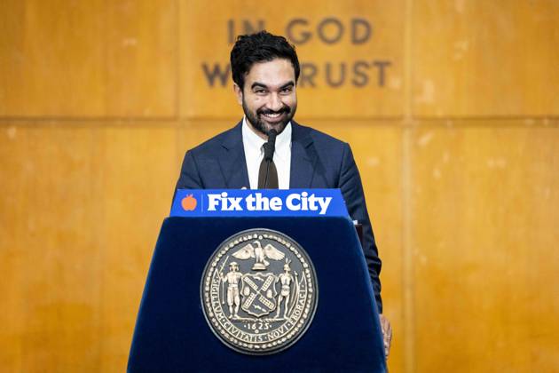 August 25, 2026, New York City, New York, United States: New York City Mayor ZOHRAN MAMDANI (D) speaking at a press conference in Manhattan Housing Court in New York City. New York City United States - ZUMAb161 20260825_aap_b161_002 Copyright: xMichaelxBrochsteinx