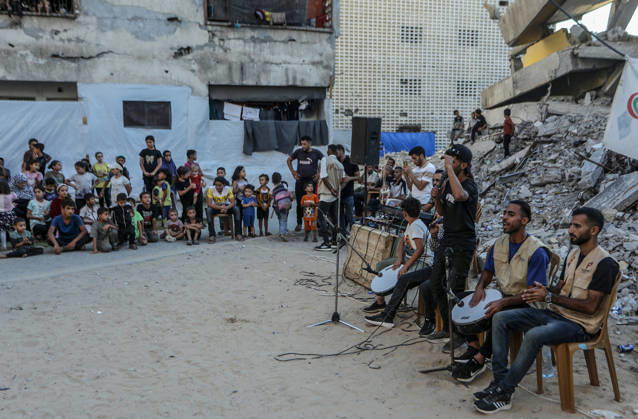 Mawlid al-Nabi in Khan Yunis KHAN YUNIS, GAZA, PALESTINE - AUGUST 25: Palestinians mark Mawlid al-Nabi, the anniversary of the birth of Prophet Muhammad, among the rubble of homes destroyed in Israeli attacks in Khan Yunis, Gaza, Palestine on August 25, 2026. Abed Rahim Khatib Anadolu Khan Yunis Gaza. Editorial use only. Please get in touch for any other usage.  Copyright: x2026xAnadoluxAbedxRahimxKhatibx