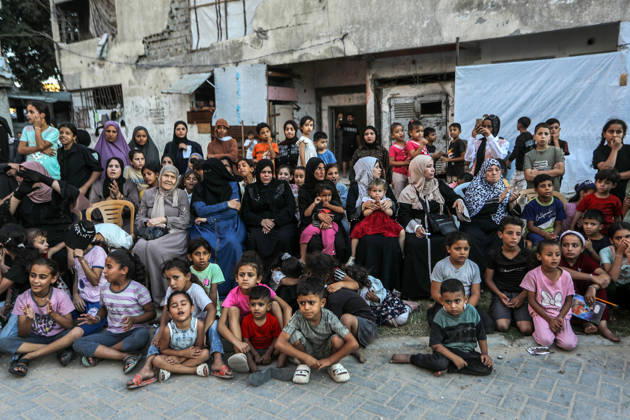 Mawlid al-Nabi in Khan Yunis KHAN YUNIS, GAZA, PALESTINE - AUGUST 25: Palestinians mark Mawlid al-Nabi, the anniversary of the birth of Prophet Muhammad, among the rubble of homes destroyed in Israeli attacks in Khan Yunis, Gaza, Palestine on August 25, 2026. Abed Rahim Khatib Anadolu Khan Yunis Gaza. Editorial use only. Please get in touch for any other usage.  Copyright: x2026xAnadoluxAbedxRahimxKhatibx
