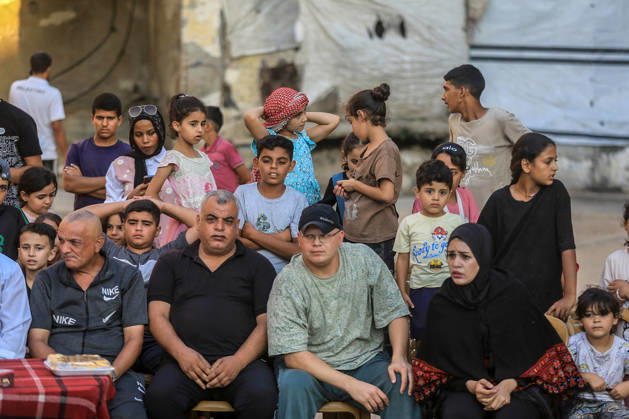 Mawlid al-Nabi in Khan Yunis KHAN YUNIS, GAZA, PALESTINE - AUGUST 25: Palestinians mark Mawlid al-Nabi, the anniversary of the birth of Prophet Muhammad, among the rubble of homes destroyed in Israeli attacks in Khan Yunis, Gaza, Palestine on August 25, 2026. Abed Rahim Khatib Anadolu Khan Yunis Gaza. Editorial use only. Please get in touch for any other usage.  Copyright: x2026xAnadoluxAbedxRahimxKhatibx