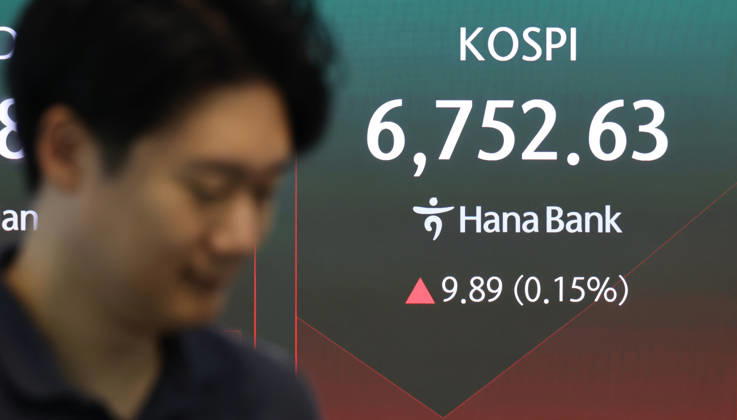 Seoul stocks open tad lower Seoul stocks open tad lower A financial data screen in the dealing room of Hana Bank in Seoul on Aug. 26, 2026, shows the benchmark Korea Composite Stock Price Index having risen 0.15 percent from the previous session to an intraday high of 6,752.63 in early trading. Seoul stocks turned to an uptrend after opening slightly lower, as investors took to the sidelines ahead of the earnings release from U.S. chip giant Nvidia. (Yonhap) 2026-08-26 09:25:46 < 1980-2026 YONHAPNEWS AGENCY. .> ¼­¿ïÆ¯º°½Ã EDITORIAL USE ONLY  Copyright: xx PYH2026082602920031500 YonhapxNewsx yonphotos255985