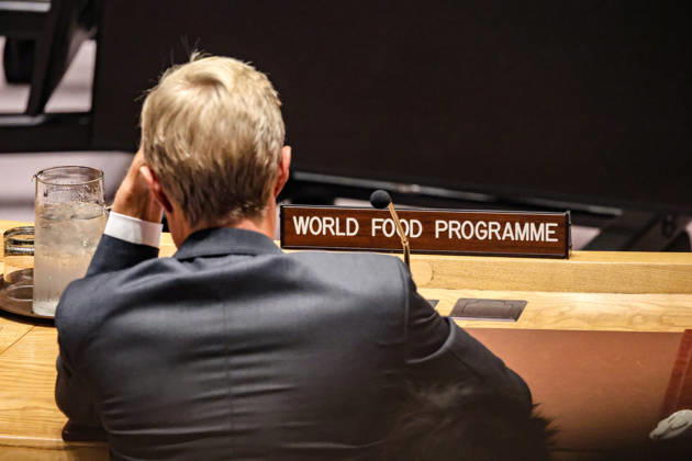 August 25, 2026, New York, New York, United States: CARL SKAU, Acting Executive Director of the World Food Programme (WFP), listens during the Security Council open debate Food Under Fire: The Security CouncilÃ¢â‚¬â ¢s Role in Mitigating Global and Local Food Crises, focused on the growing relationship between conflict and global food insecurity. New York United States  - ZUMAo116 20260825_znp_o116_033 Copyright: xBiancaxOterox