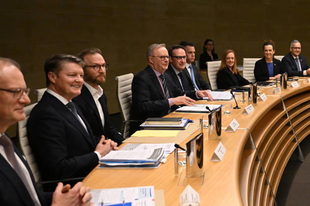 NATIONAL CABINET MEETING, Prime Minister Anthony Albanese holds a National Cabinet Meeting with State Premiers in Sydney, Wednesday, August 26, 2026. ( NO ARCHIVING SYDNEY NEW SOUTH WALES AUSTRALIA  Copyright: xDEANxLEWINSx 20260826185533960804