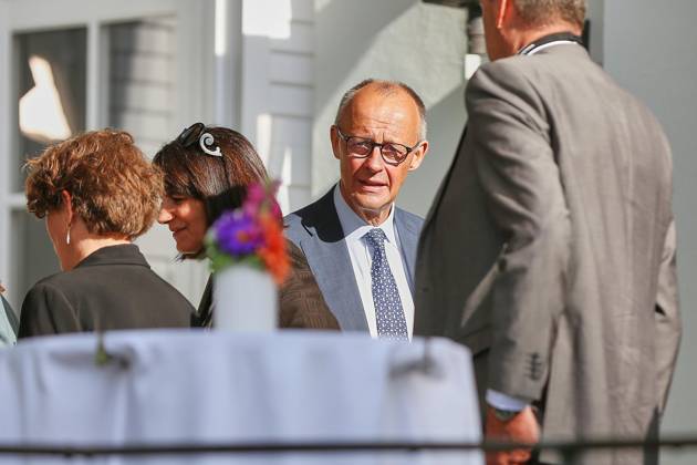 Neuhardenberg, Brandenburg, Deutschland, 26.08.2026: Schloss Neuhardenberg: Kabinettsklausur: Bundeskanzler Friedrich Merz (CDU) Copyright: xdtsxNachrichtenagenturx dts_131138