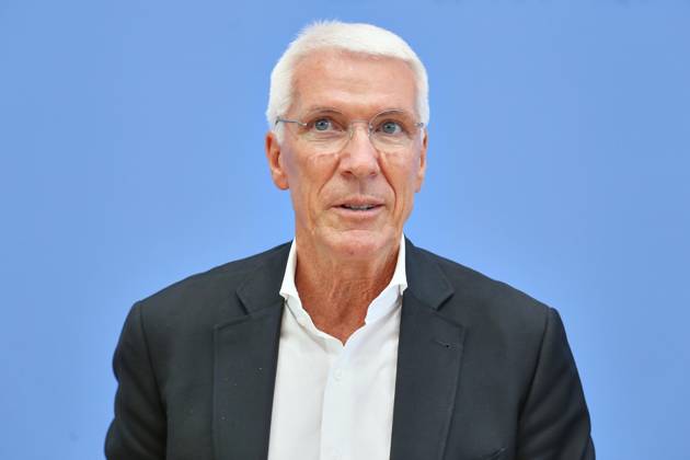 Berlin, Deutschland, 26.08.2026: Bundespressekonferenz: Vorstellung der Wirtschaftsschutzstudie 2026: Ralf Wintergerst, Bitkom-Präsident Copyright: xdtsxNachrichtenagenturx dts_131158