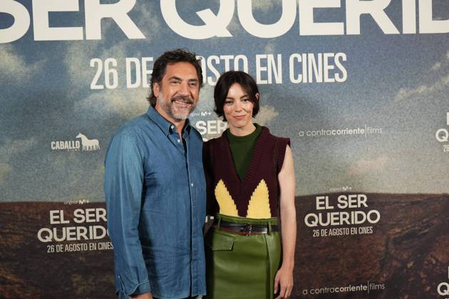 Javier Bardem and Victoria Luengo at photocall for film El Ser Querido in Madrid on Tuesday, 25 August 2026. Cordon Press 