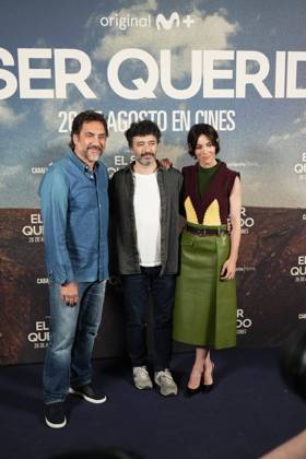 Javier Bardem , Rodrigo Sorogoyen and Victoria Luengo at photocall for film El Ser Querido in Madrid on Tuesday, 25 August 2026 Cordon Press 