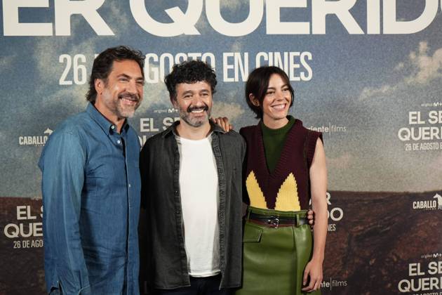Javier Bardem , Rodrigo Sorogoyen and Victoria Luengo at photocall for film El Ser Querido in Madrid on Tuesday, 25 August 2026 Cordon Press 