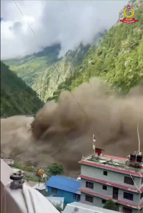 Flash floods and mudslides leave 8 dead, hundreds missing in Nepal NEPAL - AUGUST 26: (----EDITORIAL USE ONLY - MANDATORY CREDIT - NEPAL POLICE X ACCOUNT HANDOUT - NO MARKETING NO ADVERTISING CAMPAIGNS - DISTRIBUTED AS A SERVICE TO CLIENTS----) A screen grab captured from a video shows the aftermath of massive flash floods and mudslides near the Nepal-China border in Nepal on August 26, 2026. At least eight people were confirmed dead and 384 tourists and travelers were reported missing, according to the Nepal Tourism Board. Authorities urged people in districts along the Trishuli River basin, including Nuwakot, Dhading, Chitwan and Gorkha, to remain vigilant and stay in safe locations after a large volume of floodwater entered the Bho  Copyright: x2026xAnadoluxNepalxPolice Handoutx