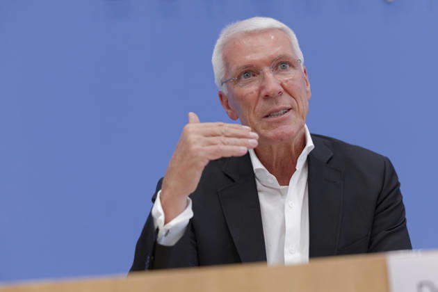 Wirtschaftsschutzstudie 2026 2026-08-26 Deutschland, Berlin Bundespressekonferenz: Dr. Ralf Wintergerst und der Präsident des Bundesamts für Verfassungsschutz (BfV) stellen die Wirtschaftsschutzstudie 2026 vor.