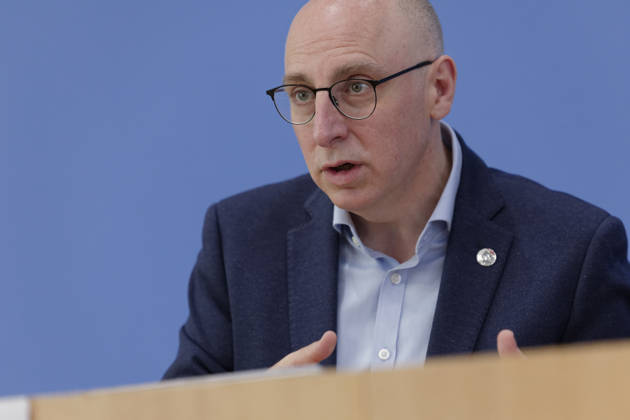 Wirtschaftsschutzstudie 2026 2026-08-26 Deutschland, Berlin Bundespressekonferenz: Der Präsident des Bundesamts für Verfassungsschutz (BfV), Sinan Selen, und der Bitkom-Präsident stellen die Wirtschaftsschutzstudie 2026 vor.