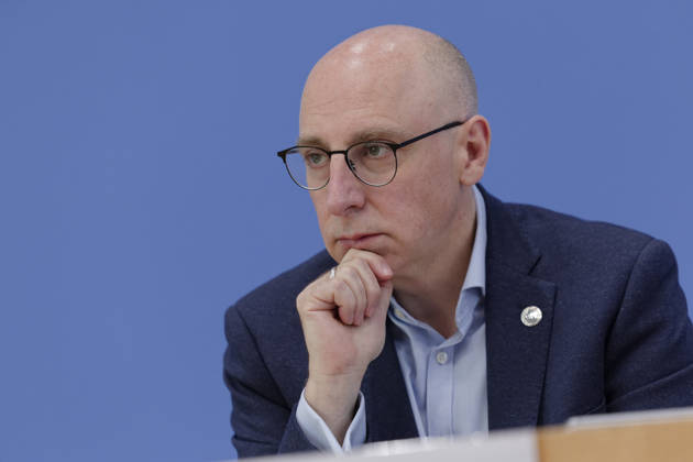 Wirtschaftsschutzstudie 2026 2026-08-26 Deutschland, Berlin Bundespressekonferenz: Der Präsident des Bundesamts für Verfassungsschutz (BfV), Sinan Selen, und der Bitkom-Präsident stellen die Wirtschaftsschutzstudie 2026 vor.