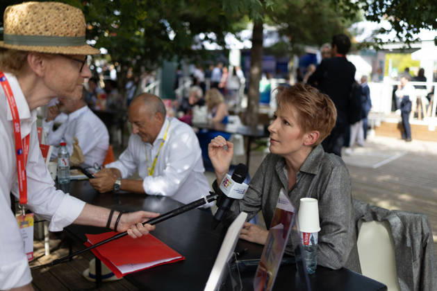 Opening of La REF 2026 meeting - Paris Natacha Polony during the La REF 2026 meeting of French entrepreneurs, organised by the MEDEF, France s main employers federation, at the Roland-Garros venue in Paris on August 26, 2026. Photo by Raphael Lafargue ABACAPRESS.COM Paris France  Copyright: xLafarguexRaphael ABACAx
