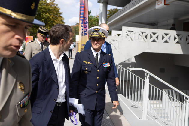 Opening of La REF 2026 meeting - Paris General Chief of Staff of the French armed Forces Fabien Mandon during the La REF 2026 meeting of French entrepreneurs, organised by the MEDEF, France s main employers federation, at the Roland-Garros venue in Paris on August 26, 2026. Photo by Raphael Lafargue ABACAPRESS.COM Paris France  Copyright: xLafarguexRaphael ABACAx