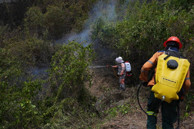 Wildfire in Colombia s Coello COELLO, COLOMBIA - AUGUST 26: Volunteers and firefighters work to contain a wildfire in Coello, Tolima department, Colombia, on August 26, 2026. Several municipalities across Tolima are facing wildfires fueled by dry conditions, high temperatures and strong winds, with emergency crews working to contain the flames and protect rural communities. Juancho Torres Anadolu Coello Colombia. Editorial use only. Please get in touch for any other usage.  Copyright: x2026xAnadoluxJuanchoxTorresx