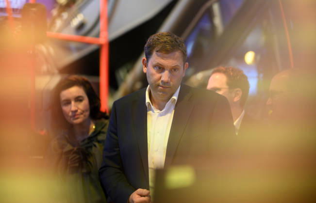 Lars Klingbeil (SPD, Vizekanzler und Bundesminister der Finanzen), Presserundgang. Politische Eröffnung der gamescom, am 26.08.2026 gamescom vom 26.08. - 30.08.2026 in Köln Deutschland. Messe