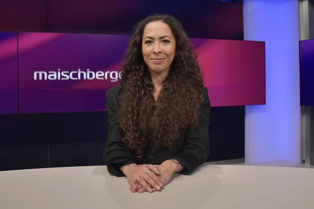 Anna Schneider in der ARD-Talkshow maischberger im Studio Berlin Adlershof. Berlin, 26.08.2026