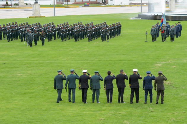 August 26, 2026, Bogota, Bogota D.C, Colombia: Colombian president Abelardo De La Espriella takes part during an event announcing the new military chiefs for his government at the Jose Maria Cordova Military Cadets Academy in Bogota, Colombia August 26, 2026. Bogota Colombia - ZUMAvp1_ 20260826_zia_vp1_019 Copyright: xSebastianxBarrosx