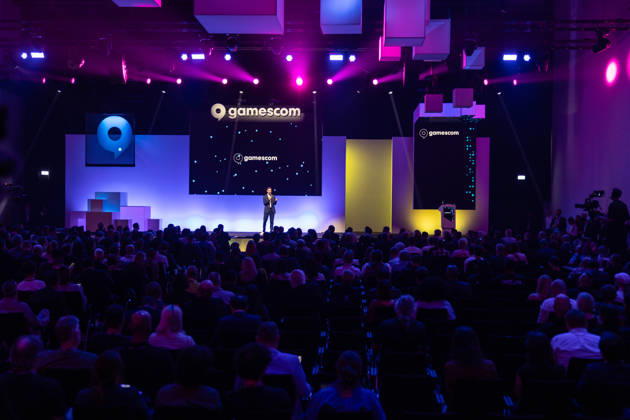 Politische Eröffnung der gamescom 2026 im Confex der Koelnmesse - 26.08.26 Geschäftsführer des game e.V. Felix FALK - Politische Eröffnungsveranstaltung der gamescom 2026 mit hochrangigen Vertretern aus Bundes-, Landes- und EU-Politik im Confex der Koelnmesse in Köln. Köln Deutz Nordrhein-Westfalen Deutschland Copyright: xMarcxJohnx