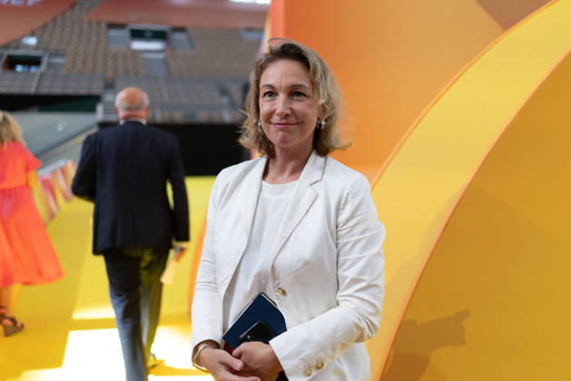 Second day of La REF 2026 meeting - Paris CFDT general secretary Marylise Leon during the La REF 2026 meeting of French entrepreneurs, organised by the MEDEF, France s main employers federation, at the Roland-Garros venue in Paris on August 27, 2026. Photo by Raphael Lafargue ABACAPRESS.COM Paris France  Copyright: xLafarguexRaphael ABACAx