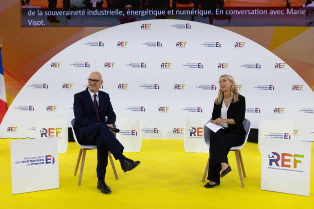 Second day of La REF 2026 meeting - Paris French Minister of the Economy, Finance and Industrial, Energy and Digital Sovereignty Roland Lescure during the La REF 2026 meeting of French entrepreneurs, organised by the MEDEF, France s main employers federation, at the Roland-Garros venue in Paris on August 27, 2026. Photo by Raphael Lafargue ABACAPRESS.COM Paris France  Copyright: xLafarguexRaphael ABACAx