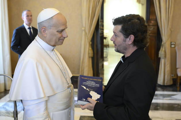 Pope Leo XIV private audience Italy, Rome , Vatican, 2026 8 27 Pope Leo XIV receives in a private audience Participants in the Meeting organized by the Pontifical Commission for Latin America on Addictions in Latin America in The Vatican EDITORIAL USE ONLY - NO BOOKS Copyright: xVATICANxMEDIAxx xCatholicxPressxPhotox