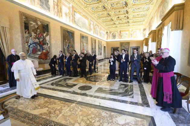 Pope Leo XIV private audience Italy, Rome , Vatican, 2026 8 27 Pope Leo XIV receives in a private audience Participants in the Meeting organized by the Pontifical Commission for Latin America on Addictions in Latin America in The Vatican EDITORIAL USE ONLY - NO BOOKS Copyright: xVATICANxMEDIAxx xCatholicxPressxPhotox