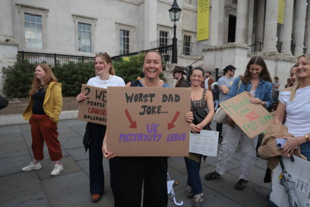 . 27 08 2026. London, United Kingdom. Ed Davey Delivers Speech at Parents Strike. Liberal Democrat leader Ed Davey and Education, Children and Families Spokesperson Munira Wilson MP join the Parents Strike in Central London  xMartynxWheatleyx xi-Imagesx IIM-26964-0005