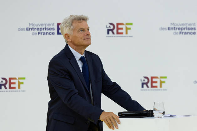 Second day of La REF 2026 meeting - Paris French Communist party national secretary Fabien Roussel during the La REF 2026 meeting of French entrepreneurs, organised by the MEDEF, France s main employers federation, at the Roland-Garros venue in Paris on August 27, 2026. Photo by Raphael Lafargue ABACAPRESS.COM Paris France  Copyright: xLafarguexRaphael ABACAx