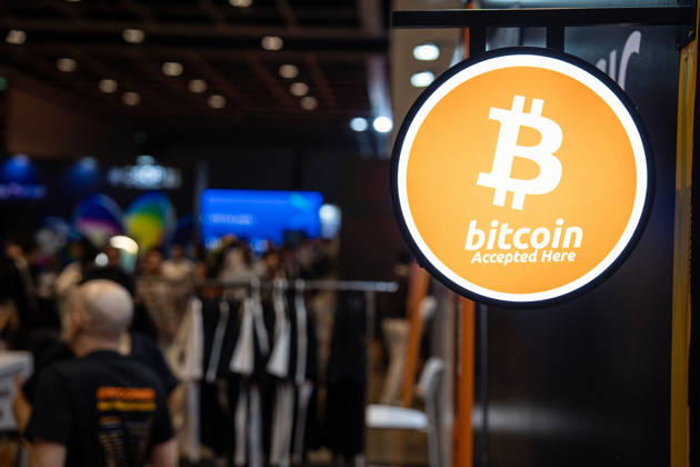 Bitcoin Asia Hong Kong 2026 A Bitcoin accepted here sign at Bitcoin Asia 2026 on August 27, 2026 in Hong Kong. (Photo by Vernon Yuen Nexpher Images) HONG KONG