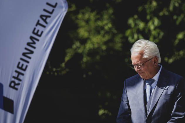 Armin Papperger, Vorstandsvorsitzender von Rheinmetall, aufgenommen im Rahmen eines Werksbesuchs bei Rheinmetall in Kassel, 27.08.2026. Kassel Deutschland Copyright: xFlorianxGaertnerx